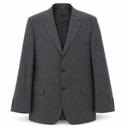 Marks & Spencer Mens Grey Striped  Jacket Suit Jacket Size 44