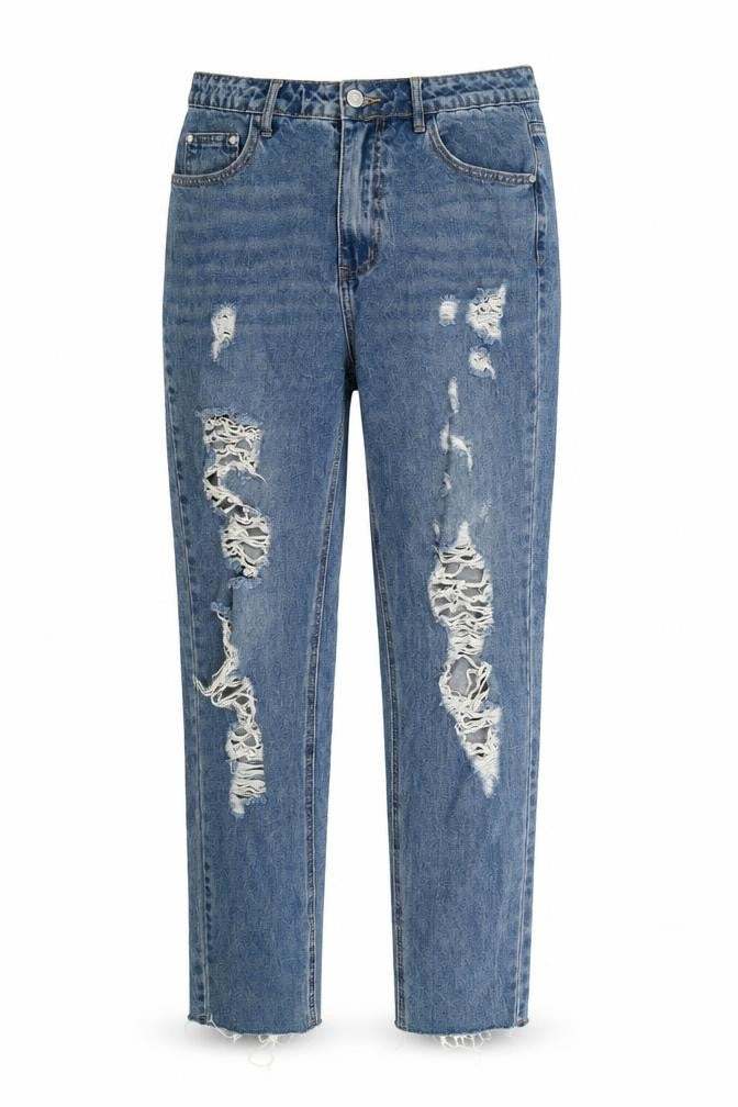 Riot Womens Blue  Denim Mom Jeans Size 10 L29 in