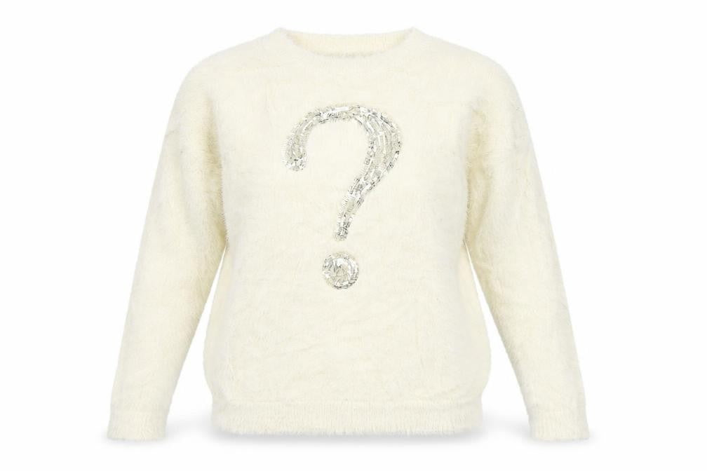 PARIS ET MOI Womens White   Pullover Jumper Size S