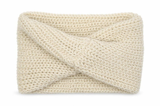 Front view of Preworn Ivory Knit Shawl/Wrap