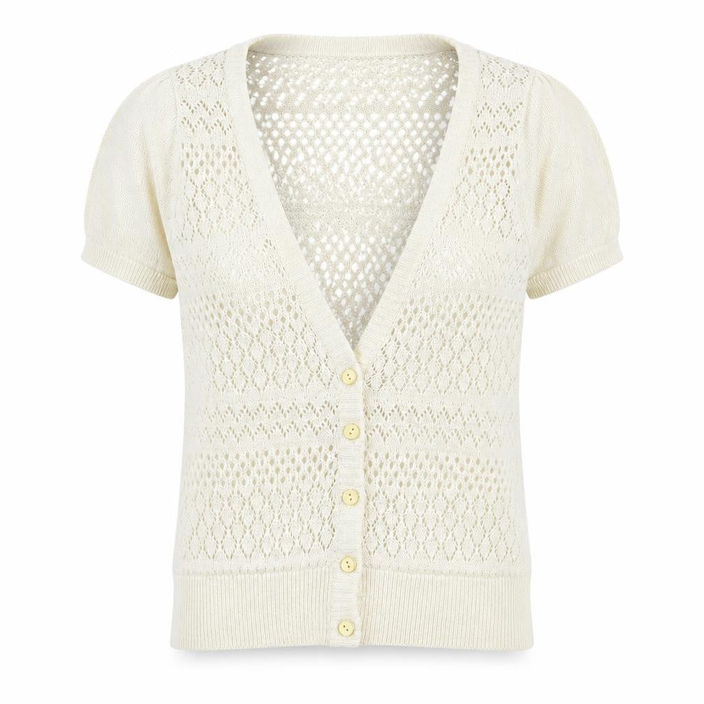 Front view of Atmosphere women’s gold cape jumper, size UK 14
