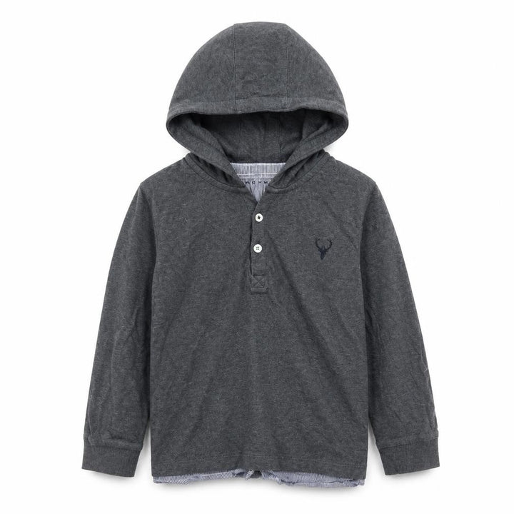 Nutmeg Boys Grey Pullover Hoodie Size 5-6 Years