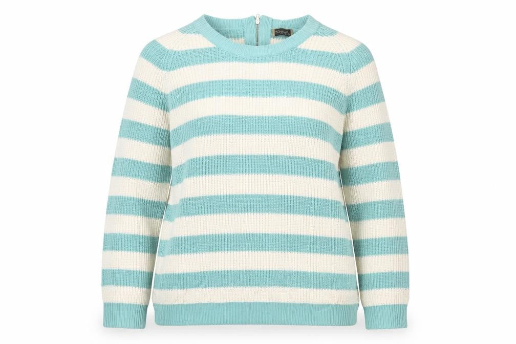 originals Womens Green Striped  Pullover Jumper Size XL