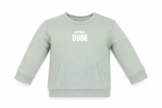 Front view of F&F Green jumper, size 3-6, Months - little dude