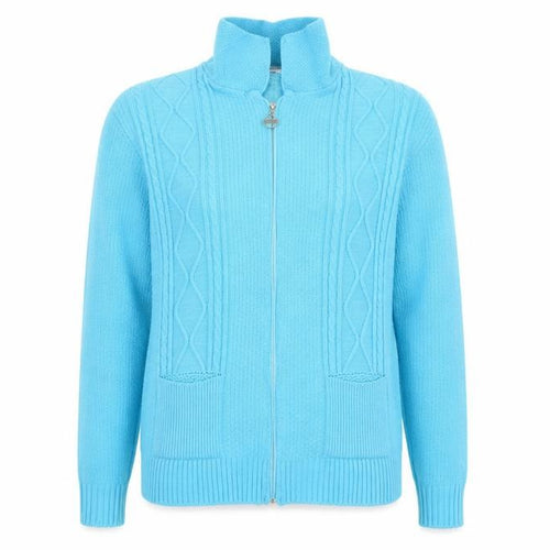 Glimpse Womens Blue   Cardigan Jumper Size 2XL