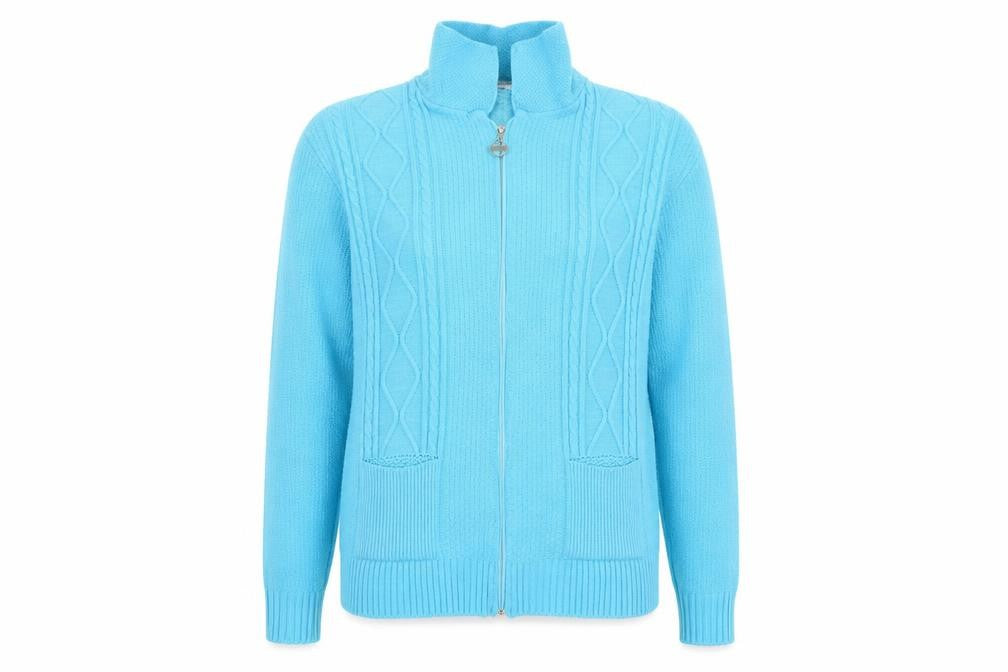 Glimpse Womens Blue   Cardigan Jumper Size 2XL