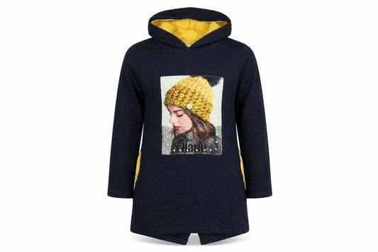 Barmy Girls Blue   Pullover Hoodie Size 8 Years