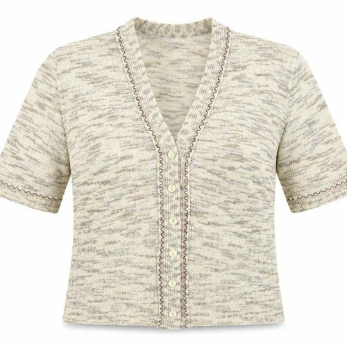 Preworn Womens Beige   Cardigan Jumper Size S