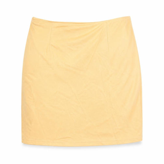 Front view of Atmosphere women’s orange a-line skirt, size UK 12