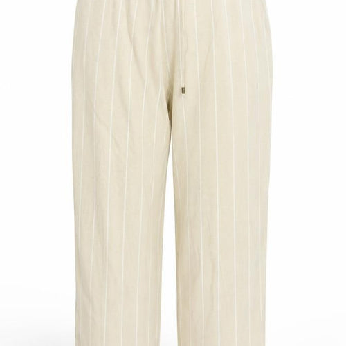 BEING CASUAL Womens Beige Striped  Trousers  Size 18 L27 in