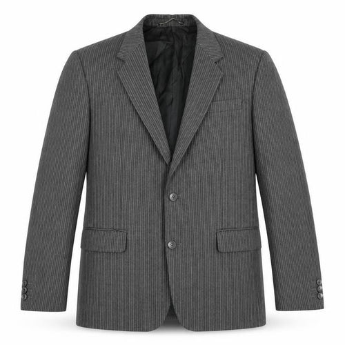House of Fraser Mens Grey Striped  Jacket Suit Jacket Size 40