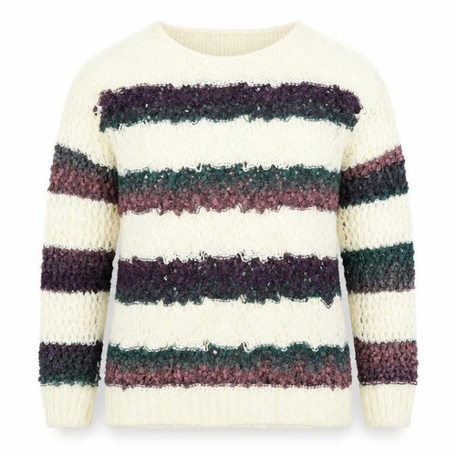 Matalan Womens Ivory Striped  Pullover Jumper Size M