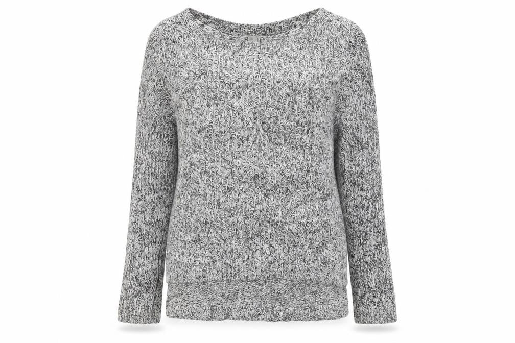 Front view of H&M women’s grey jumper, size M