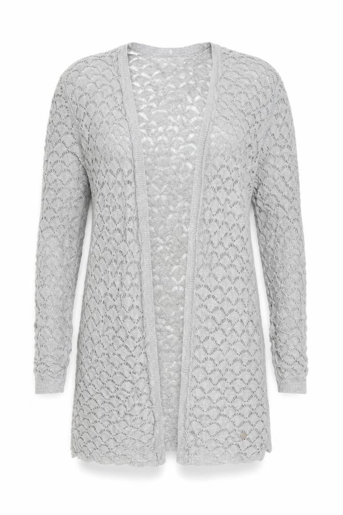 fransa Womens Grey   Cardigan Jumper Size XS