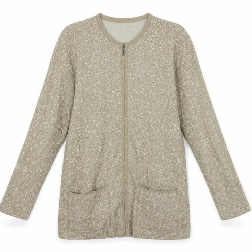 Ellen Reyes Womens Brown Polka Dot  Cardigan Jumper Size S