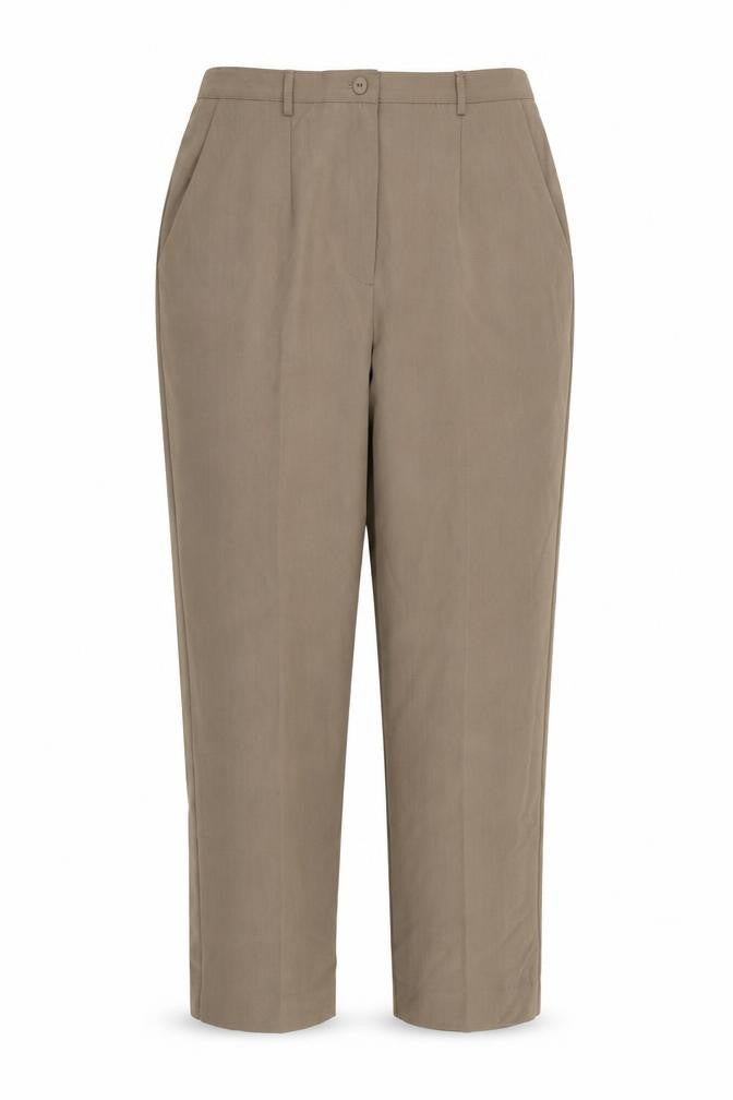 BASSINI Womens Brown  Rayon Trousers  Size 16 L26 in