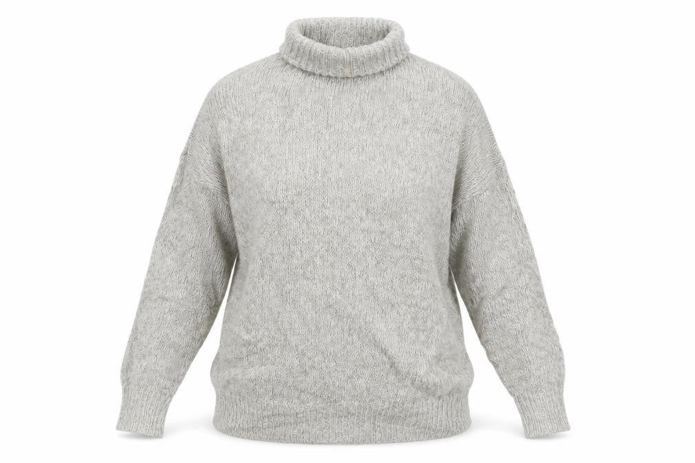 Front view of New Look women’s grey jumper, size M