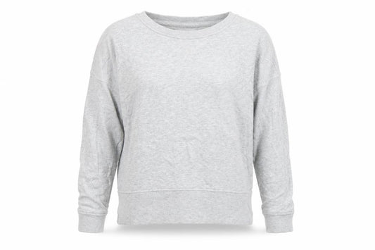 Front view of Next women’s grey pullover sweatshirt, size UK 12