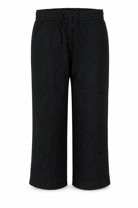 Front view of paravel women’s black trousers, size UK 14, 26-inch leg
