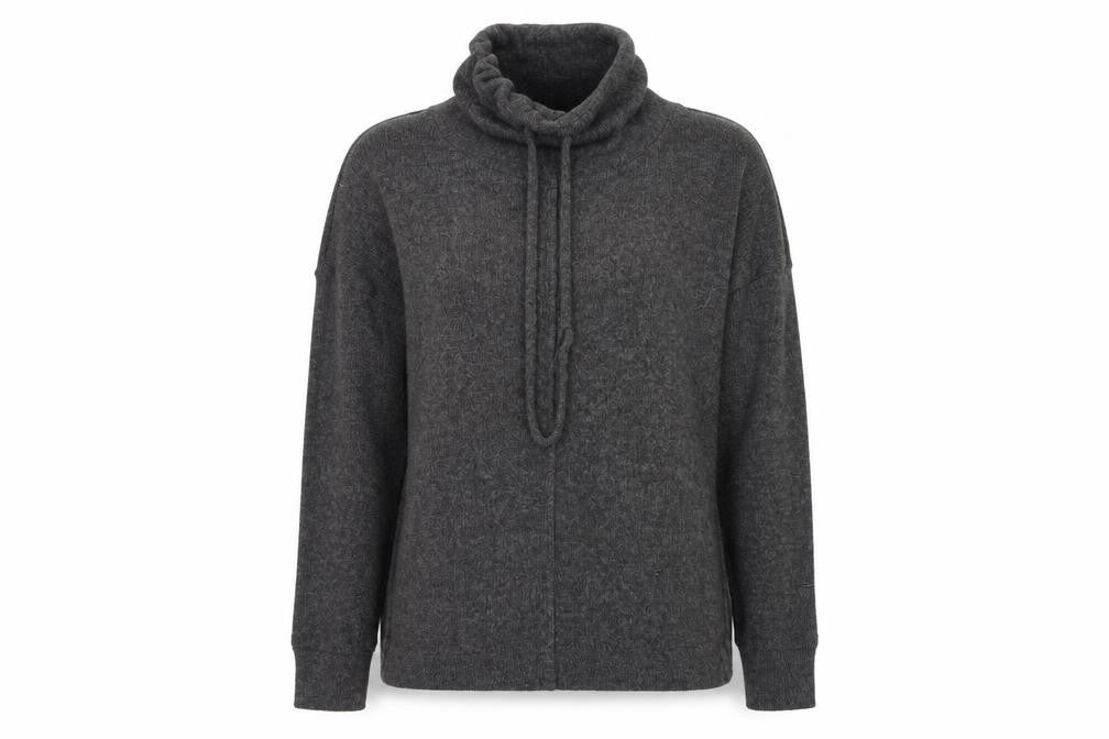 Front view of Tu women’s grey knit jumper, size UK 8