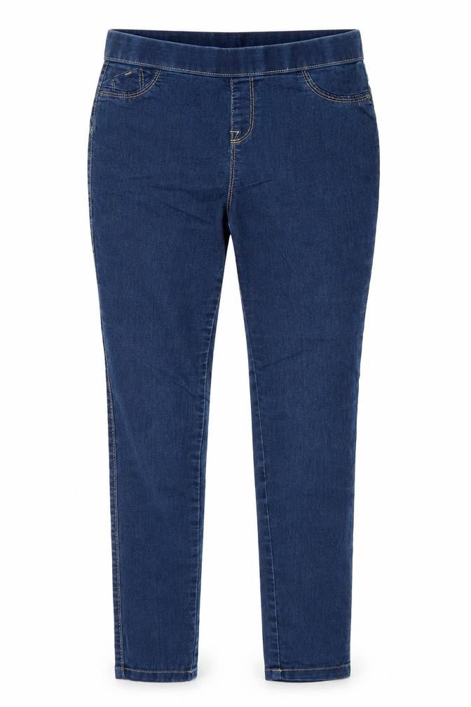 Denim & Co. Womens Blue   Straight Jeans Size 10 L28 in