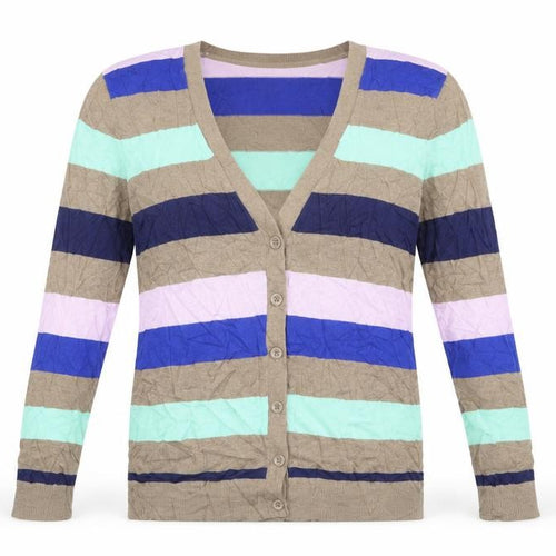 Gap Womens Brown Striped  Cardigan Jumper Size S