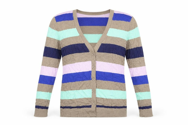 Gap Womens Brown Striped  Cardigan Jumper Size S