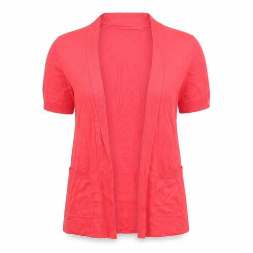F&F Womens Red  Knit Cardigan Jumper Size 10