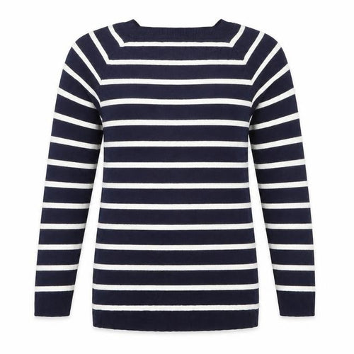 My Hailys Womens Blue Striped  Pullover Jumper Size 12