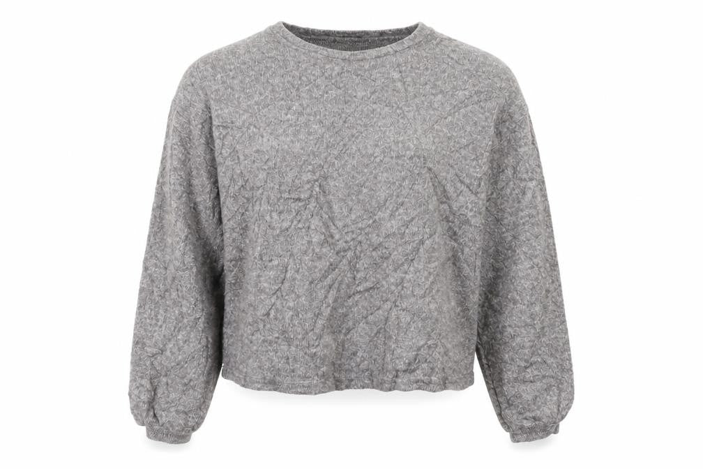 Front view of New Look women’s grey jumper, size S