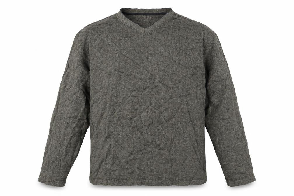 Front view of Geoffrey Beene men’s green jumper, size M
