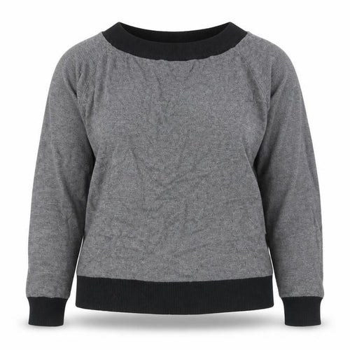 M&Co Womens Grey  Knit Pullover Jumper Size L