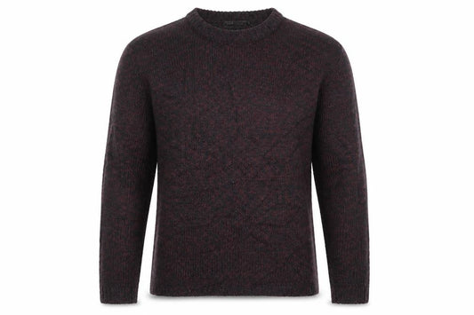 Front view of QED London men’s multicoloured jumper, size L