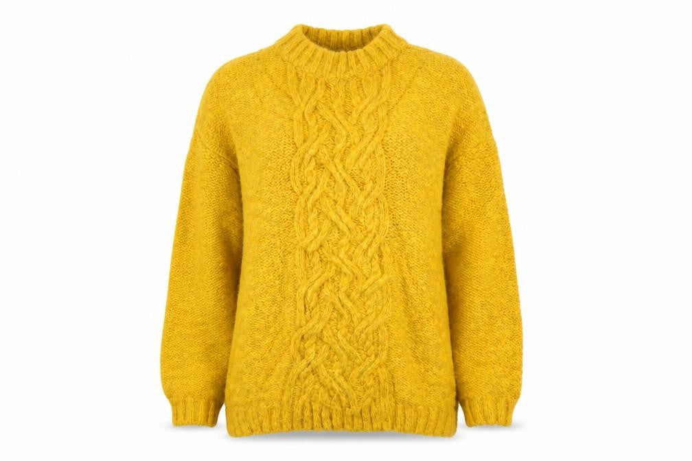 George Womens Yellow Argyle/Diamond  Pullover Jumper Size M