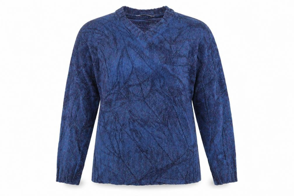 Front view of Instyle women’s blue jumper, size M