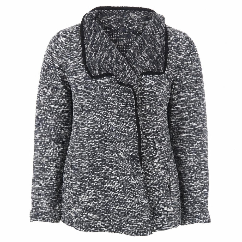 Front view of Next women’s blue wrap jumper, size UK 12