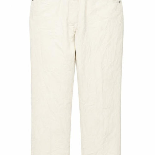 CELINA Womens White   Straight Jeans Size 14 L27 in