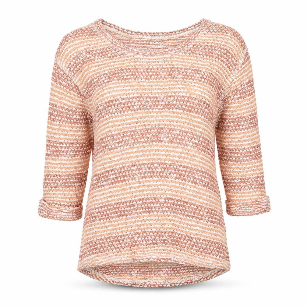 Next Womens Orange Striped  Pullover Jumper Size 8
