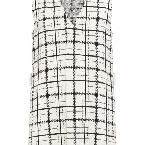 Primark Womens Beige Plaid  Cardigan Jumper Size XS