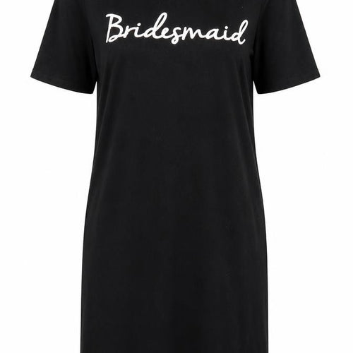 Boohoo Womens Black Solid  Chemise Dress Size 10  - Bridesmaid