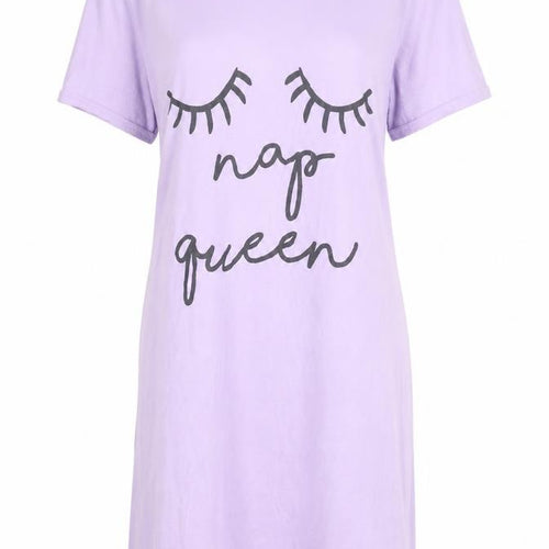 In the Style Womens Purple Solid  Chemise Dress Size 6