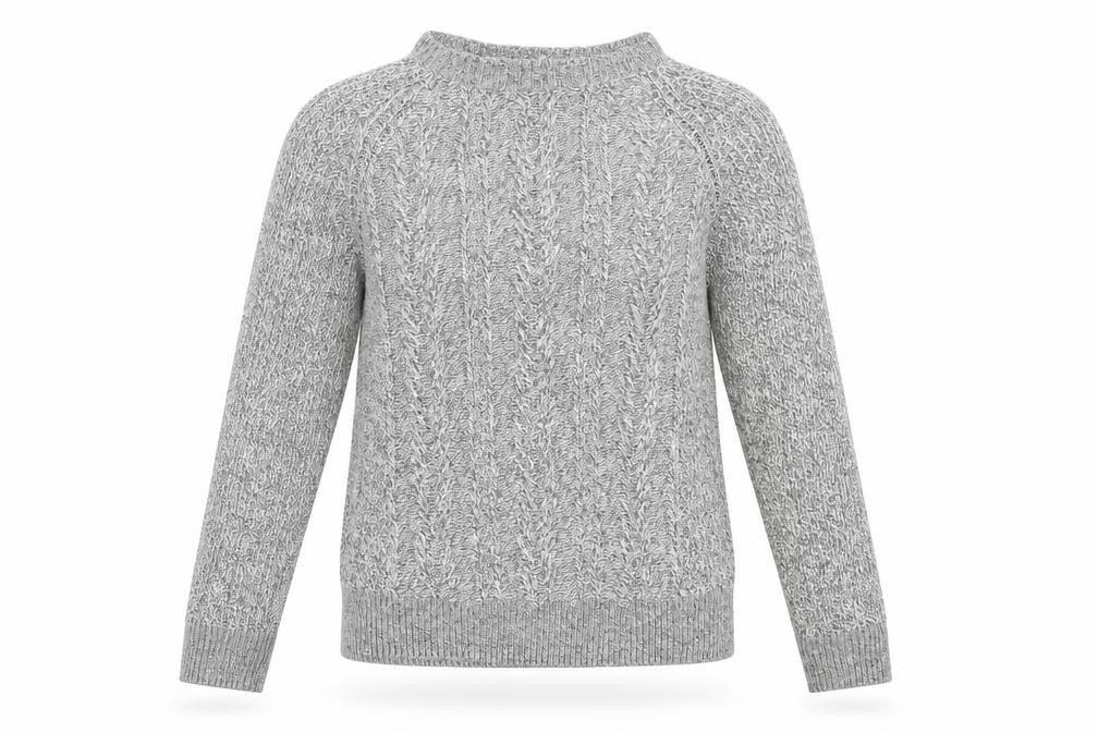 Front view of Marks & Spencer women’s grey jumper, size M
