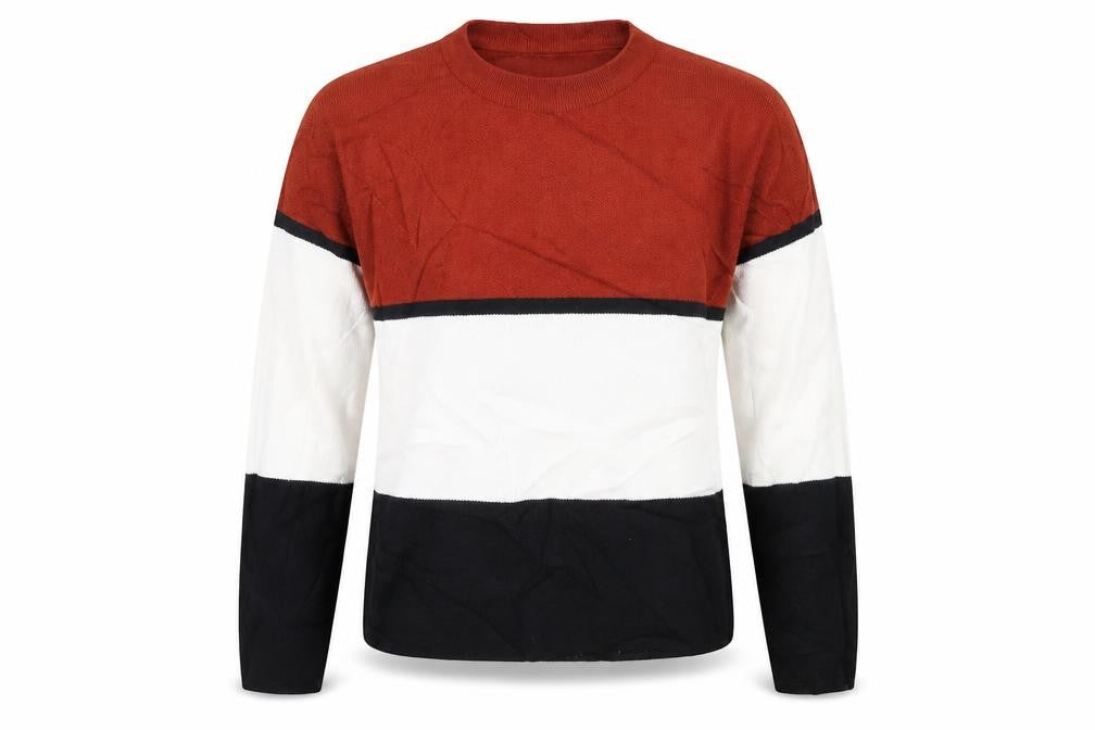 Front view of New Look women’s brown jumper, size S