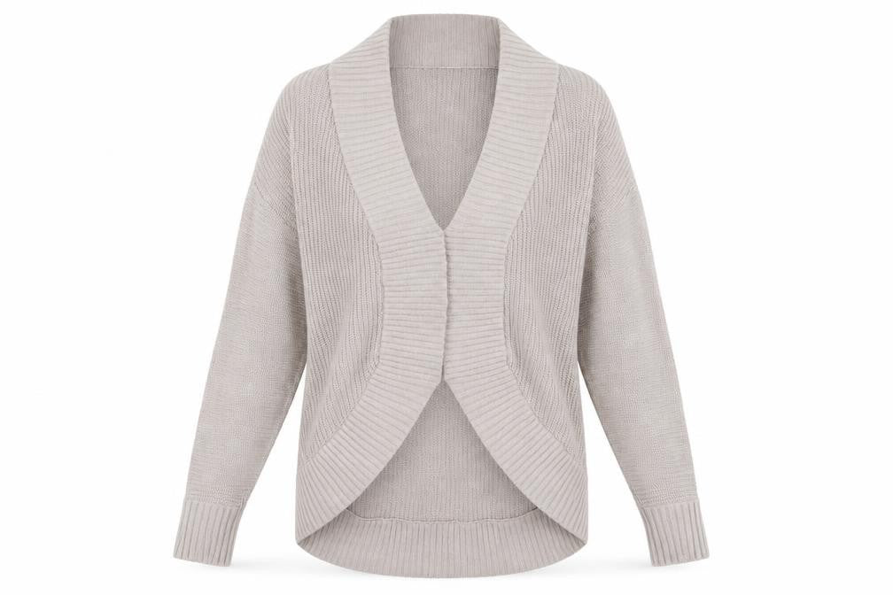 Warehouse Womens Beige  Knit Cardigan Jumper Size 10