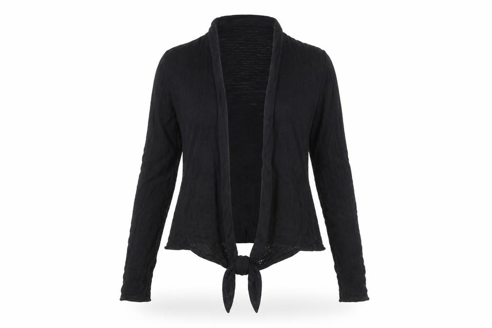 Gallery Womens Black  Knit Cardigan Jumper Size M
