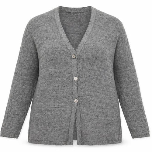 St Michael Womens Grey  Knit Cardigan Jumper Size 18