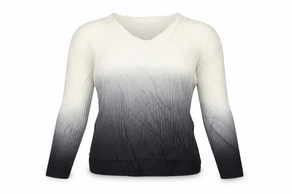 Front view of Topshop women’s blue knit jumper, size UK 8