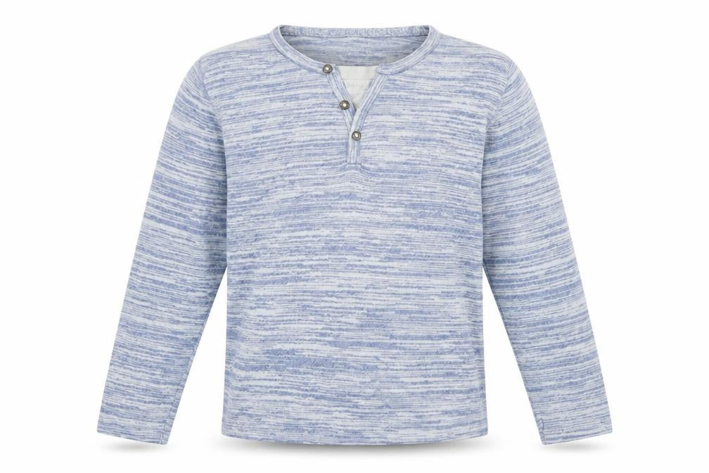 Front view of Celio girls’ blue knit jumper, size M