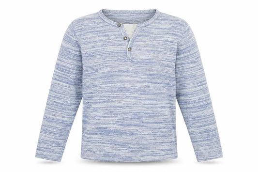 Front view of Celio girls’ blue knit jumper, size M