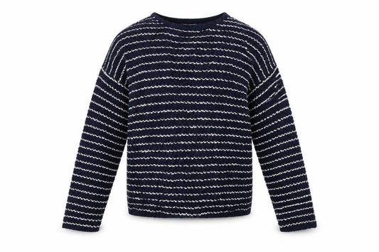 Front view of F&F boys’ blue jumper, size 9-10, years